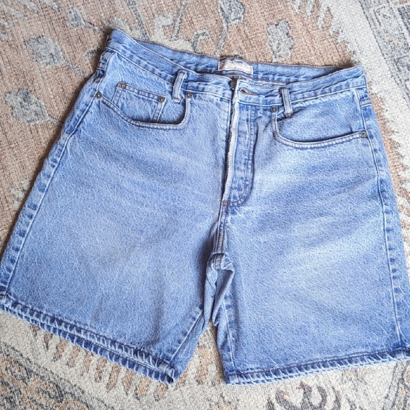 GUESS x Georges Marciano Women's Blue Jean Shorts - Picture 3 of 8